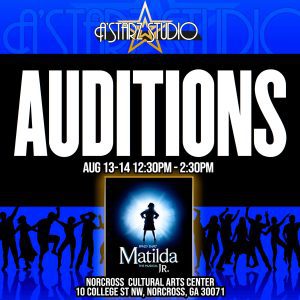 Read more about the article Kids Auditions in Norcross, GA for Community Theater Workshop Production of “Matilda Jr.”