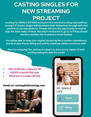 Casting Call for Singles Near Major Cities