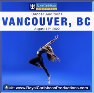 Royal Caribbean Cruise Lines Holding Dancer Auditions in Vancouver, Canada