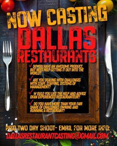 Read more about the article Major Network Reality Show / Docu-Series Casting Call for Restaurants in Dallas