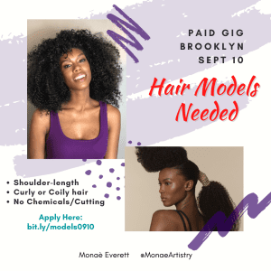 Hair Modeling Auditions in NYC