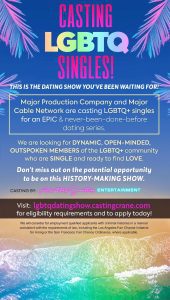 LGBTQ+ Reality Show Casting Nationwide