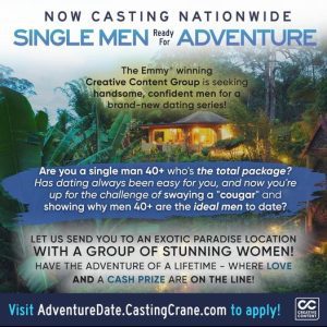 Adventure Show Casting Call for Men 40+