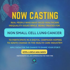 Read more about the article Casting Non Small Cell Lung Cancer Patients Who Want To Share Their Story