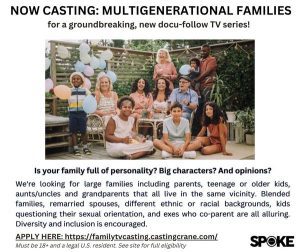 Read more about the article Auditions for Families for Reality Show