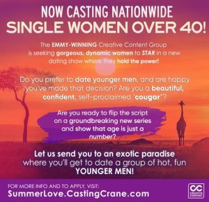 Reality Dating Show “Summer of Love” Casting Call for Women Over 40