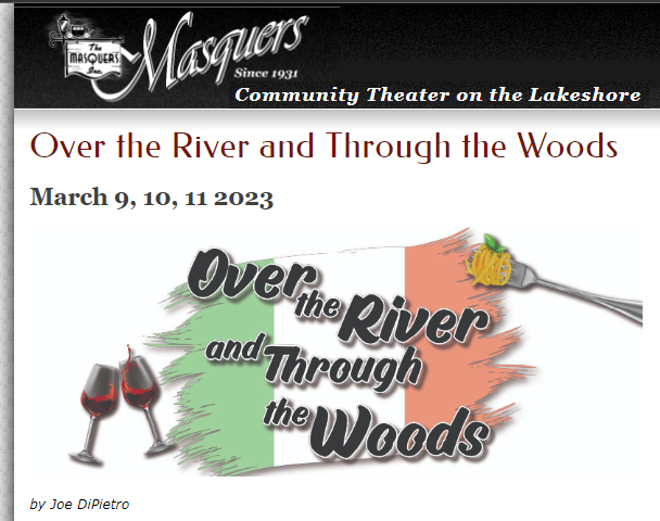 Read more about the article Theater Auditions in Manitowoc, WI for “Over The River and Through The Woods”
