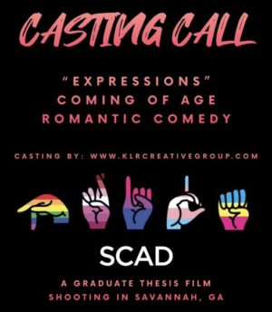 Online / Remote Casting Call for Deaf Men in LGBTQ+ Community in Savannah