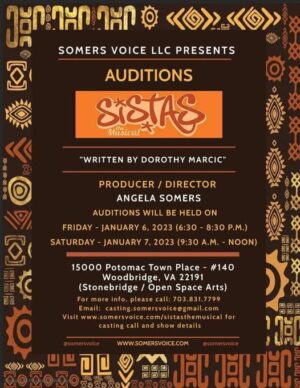 Theater Auditions in Woodbridge, VA for Production of “Sistas” Musical