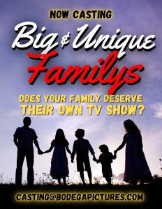 Read more about the article Casting Call for Big and Unique Families – Nationwide