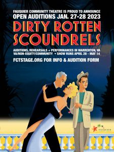 Read more about the article Community Theater Auditions in Warrenton, VA for Play “Dirty Rotten Scoundrels”