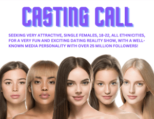 Los Angeles Area Casting Call for A Reality Dating Show
