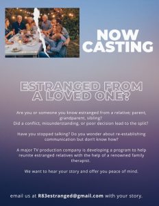Read more about the article Casting People Who Are Estranged from a Loved One