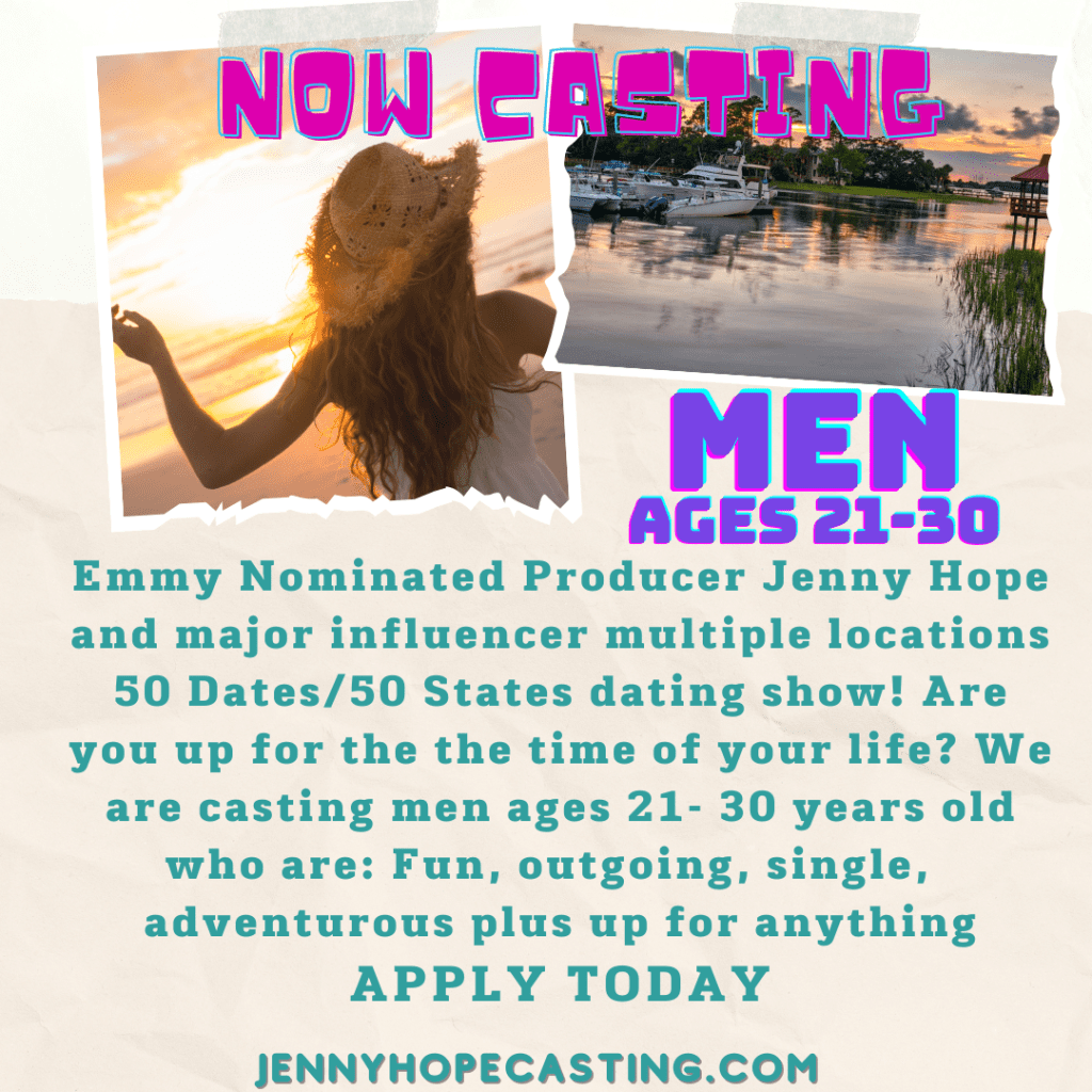50 Dates in 50 States audition flyer