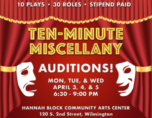 Read more about the article Theater Auditions in Wilmington, NC for “Ten-Minute Miscellany”