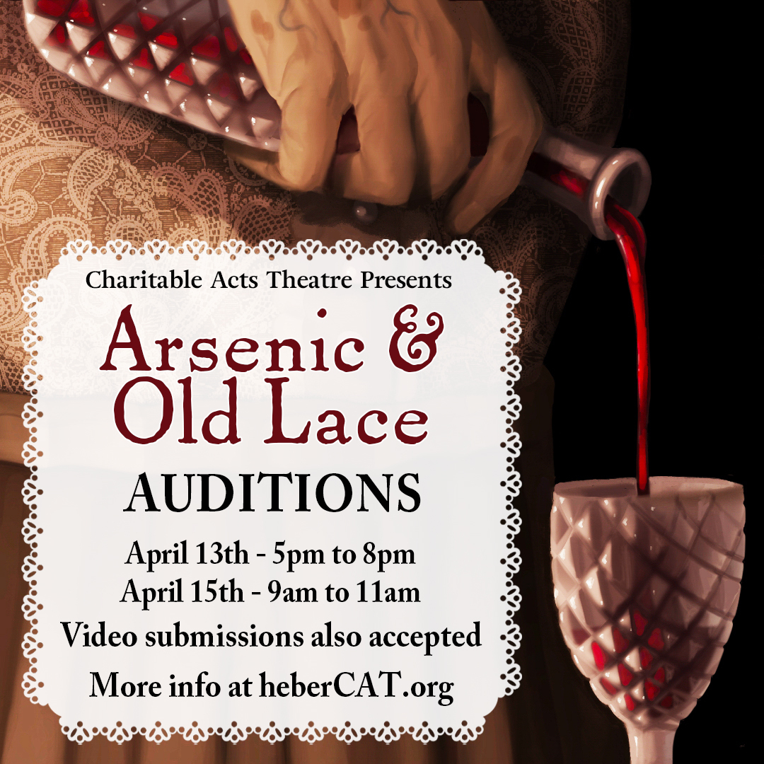 Read more about the article Open Auditions in Heber City, Utah for Theater Production of “Arsenic and Old Lace”