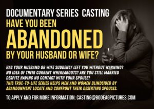 Docu-Series Casting Call for People Who Have Been Abandoned by Their Mates