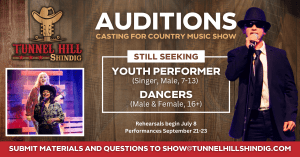 Read more about the article Tunnel Hill Shindig Holding Performer Auditions in Chattanooga, TN