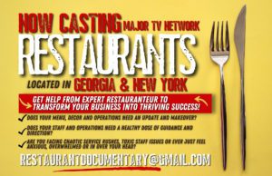 Read more about the article Restaurants in Georgia and New York State for Docu-Series