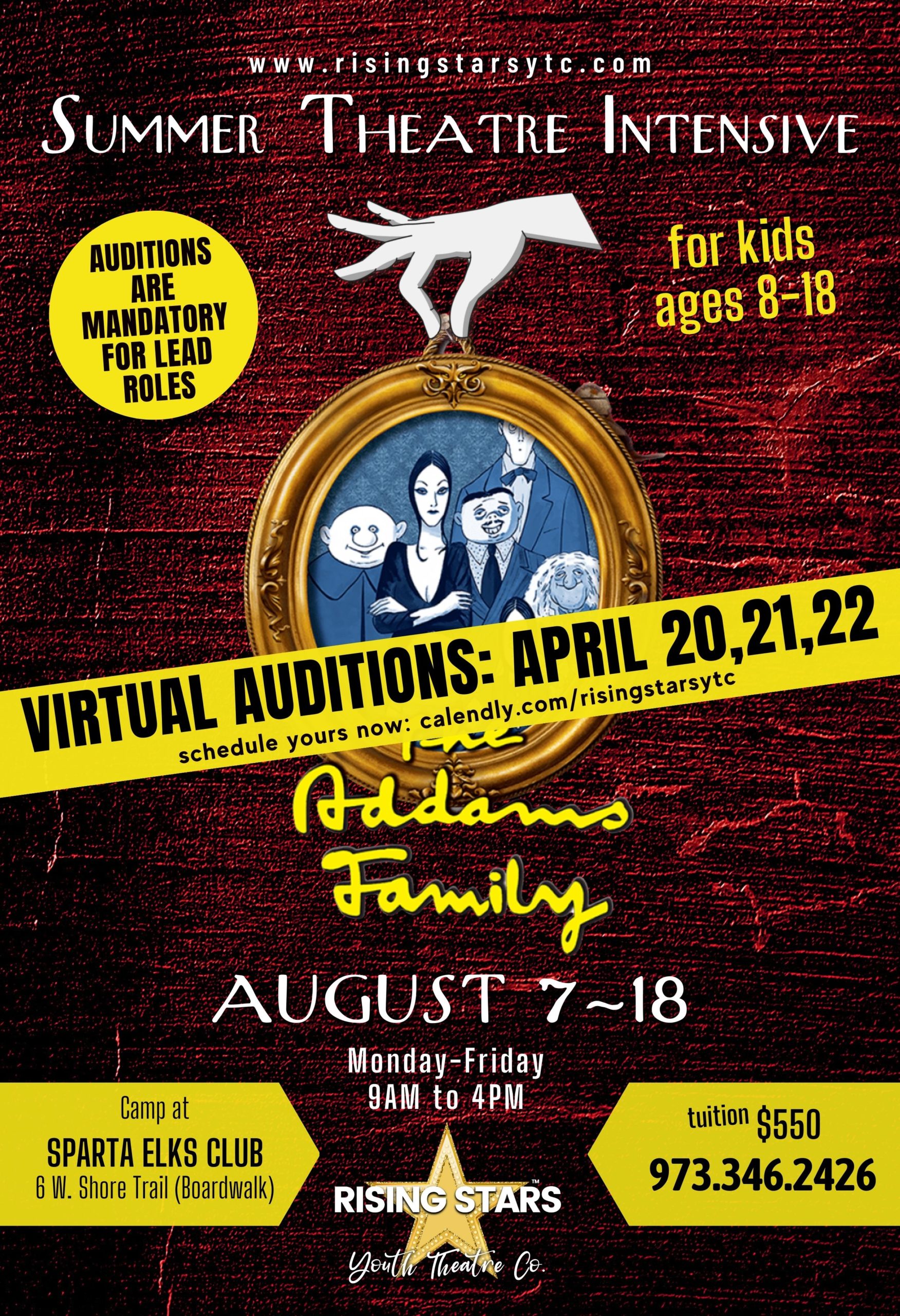 Read more about the article Kids Theater Summer Workshop in Sparta, NJ, Looking for Participants – “Addams Family”