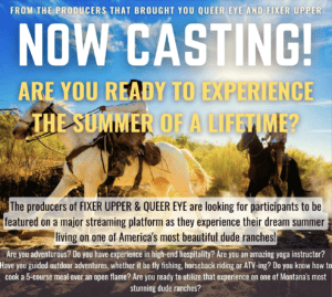 Read more about the article Casting People Who Want To Go On A Summer Adventure At a Ranch