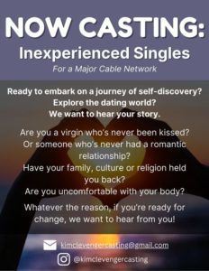 Read more about the article Docu-Series Produceres Looking for Inexperienced Daters