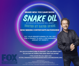 New FOX Show “Snake Oil” With David Spade – Now Casting Nationwide