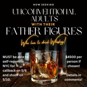 Casting Call for a Father’s Day Project in NYC – Pays $4500