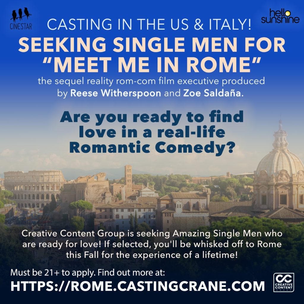 casting notice for Meet Me in Rome