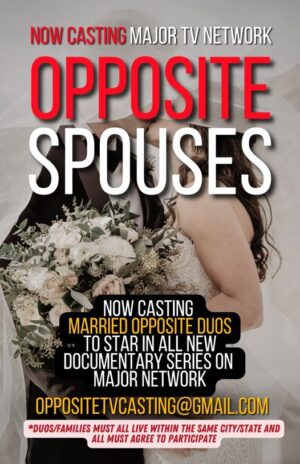 Nationwide Casting Call for Spouses That Are Total Opposites