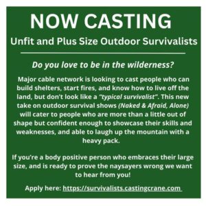 Casting Plus Size People For a Survival Show