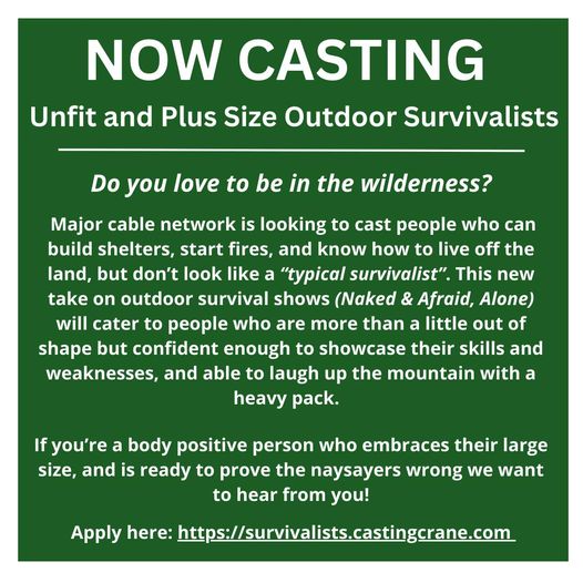 Read more about the article Casting Plus Size People For a Survival Show
