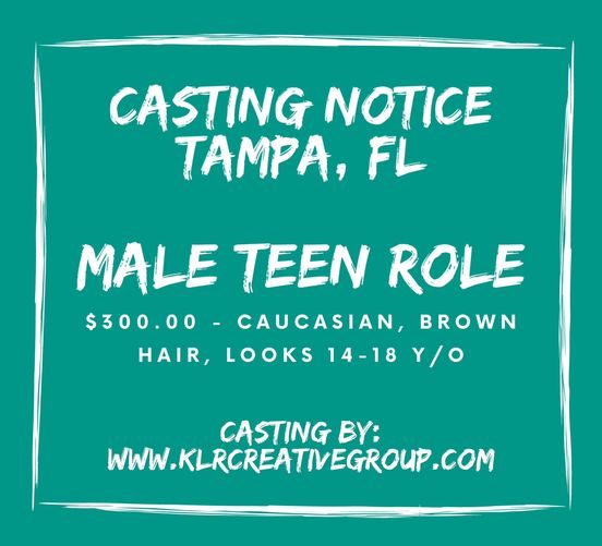 Read more about the article Paid Teen Extra in Tampa Bay Florida for Role
