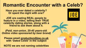 UK Casting Call for People Who Have Dated a Celebrity