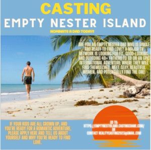 Casting Single Dads 40+ for Empty Nesters Island
