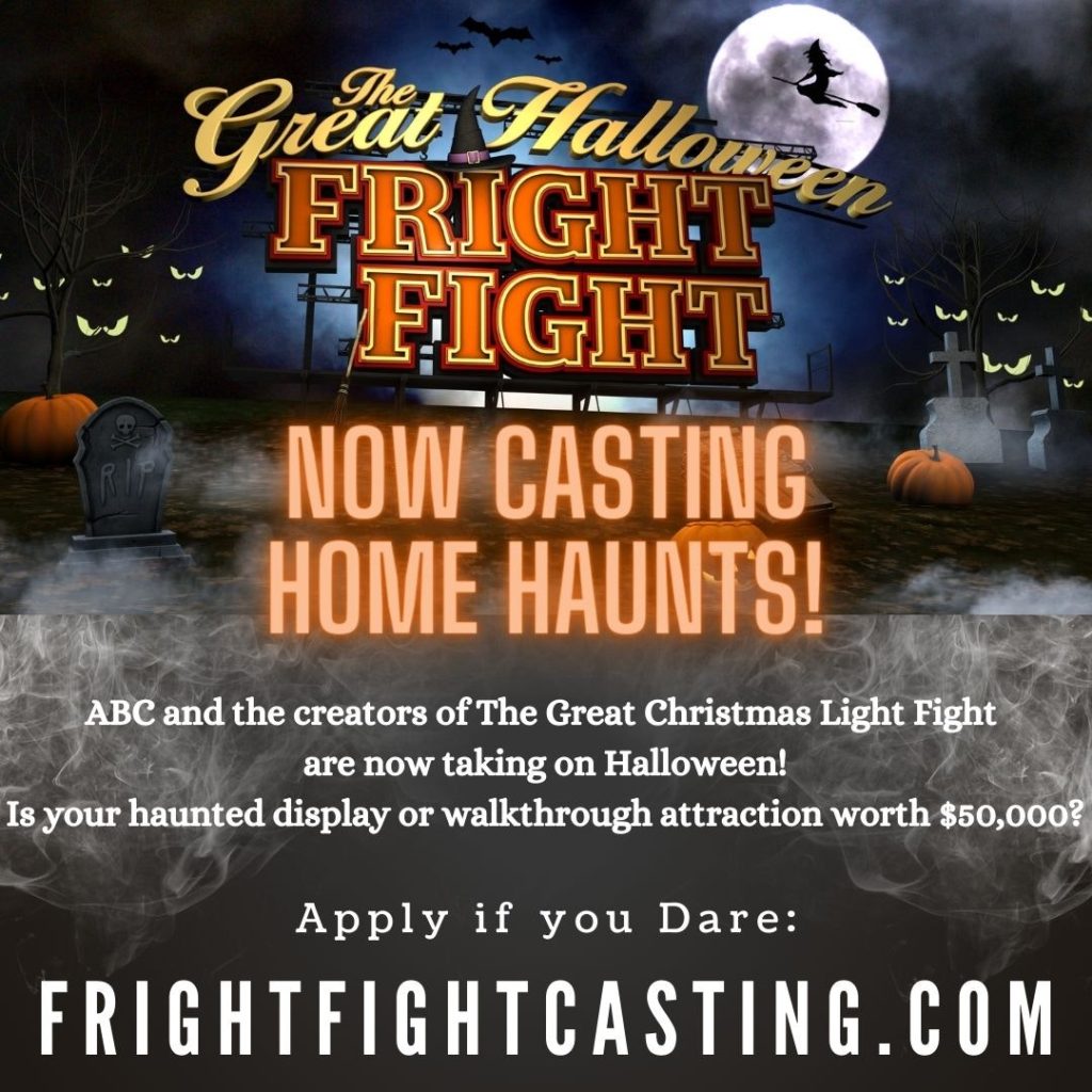 casting call for ABC Fright Fight information info graphic