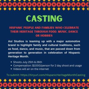 Casting Hispanic Families Who Celebrate Their heritage