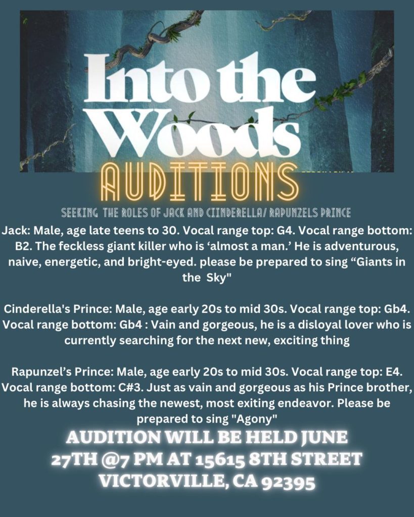 casting notice / auditions info graphic for roles