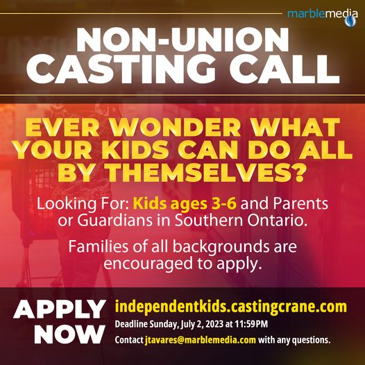 Read more about the article Casting Parents and Kids in Toronto, Canada for New Show