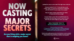 Read more about the article Now Casting People Ready To Come Clean with Big Secrets