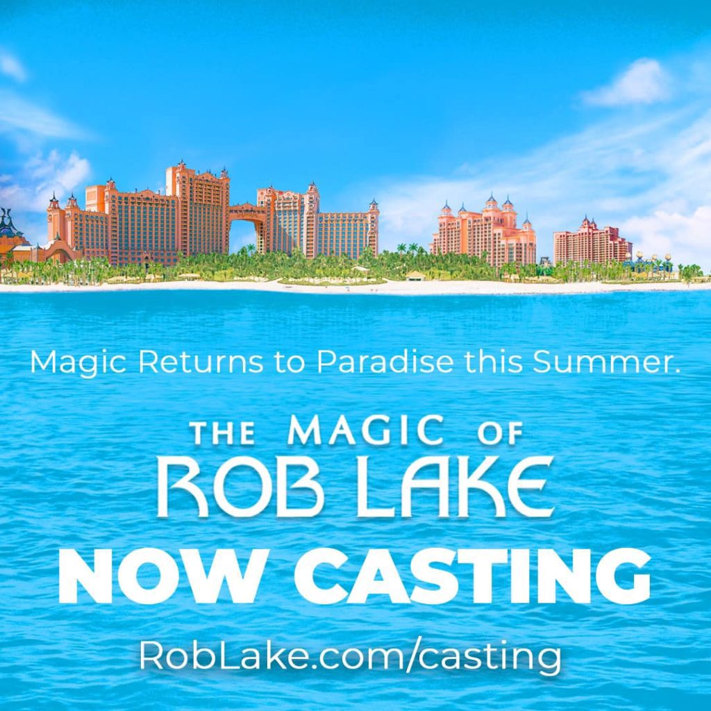 Rob Lake magician assistant casting notice