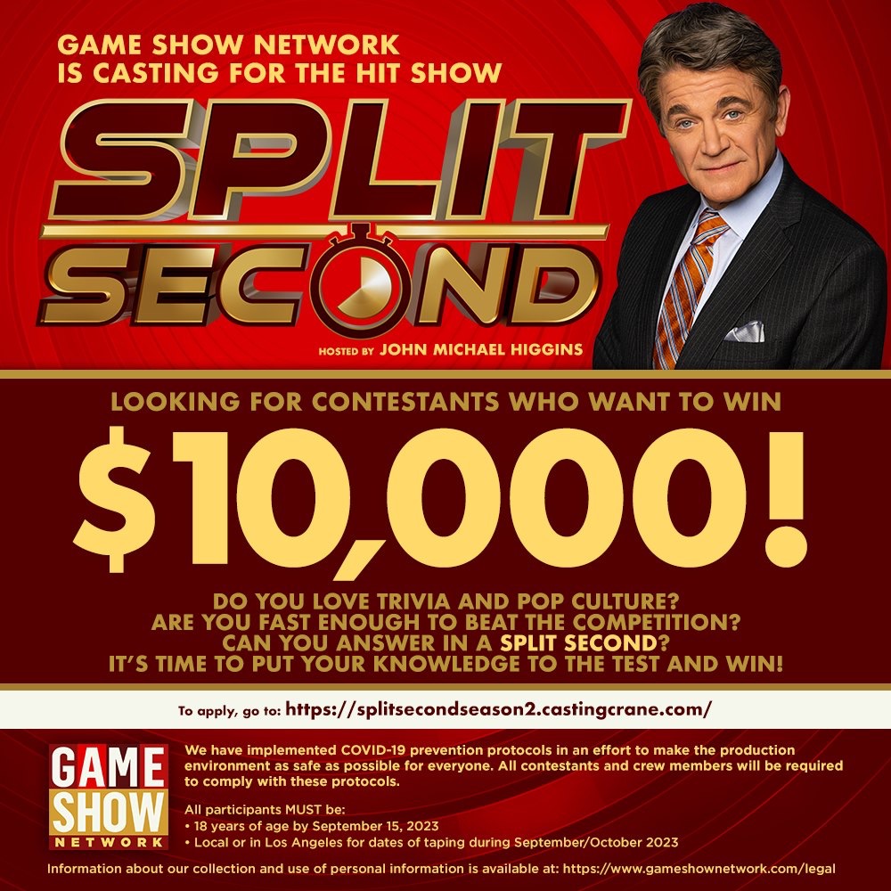 How To Get on GSN’s Game Show Split Second Online Audition