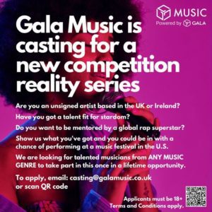 New Music Competition Show Casting UK Unsigned Artists