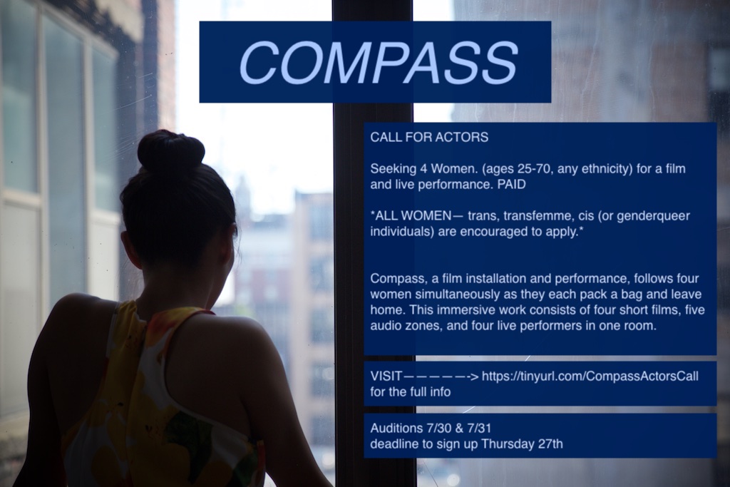 Read more about the article Auditions in Buffalo, NY for Film & Live Performance of “Compass”