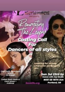 Read more about the article Tribute Show Holding Dancer Auditions in Portland, Oregon