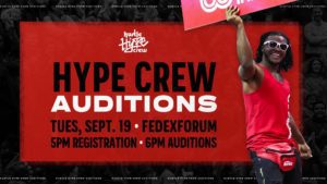 Open Auditions in Memphis, TN for NBA Memphis Hustle, Hustle Hype Crew Dance Team
