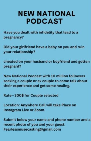 National Podcast Casting For Stories of Infidelity