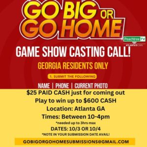 New Casting Call in Atlanta for “Go Big or Go Home” Game Show