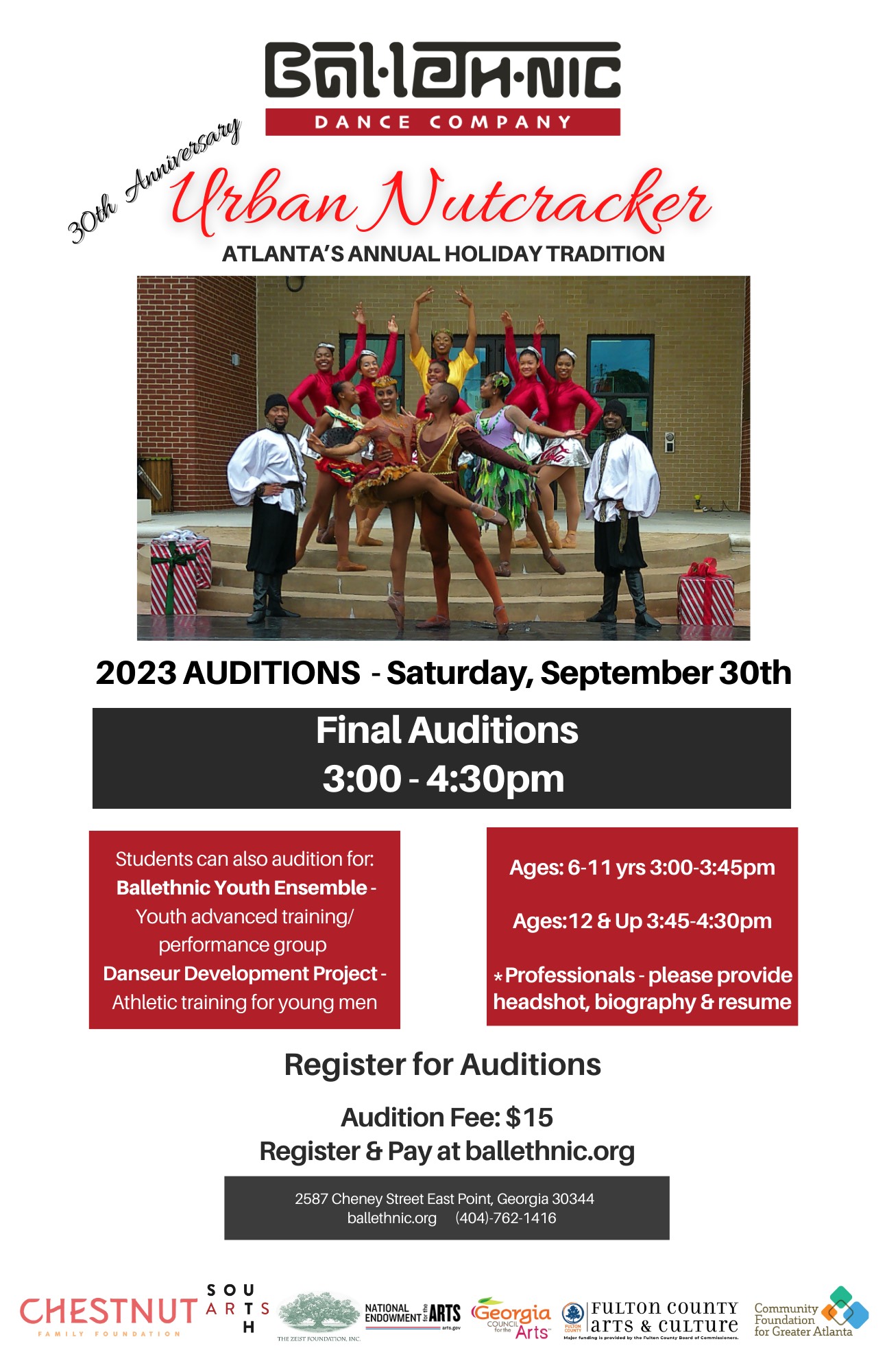 Read more about the article Final Auditions in Atlanta for “Urban Nutcracker”
