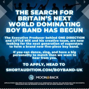 UK Male Singer Auditions for The Next Boy Band Superstars